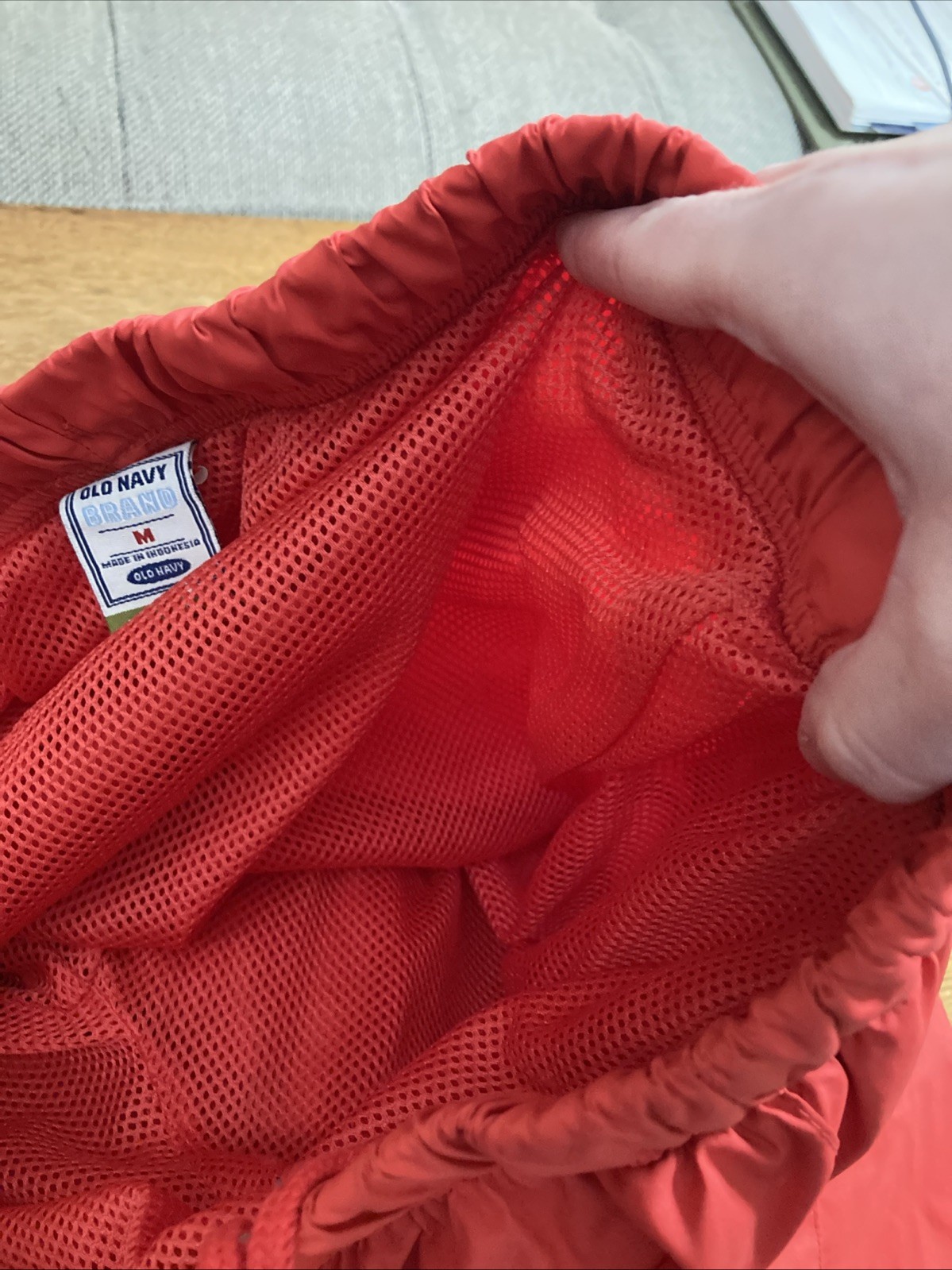 VTG Y2K Old Navy Track Pants Women’s Medium Red Low Rise Ankle Zip Pocket EUC