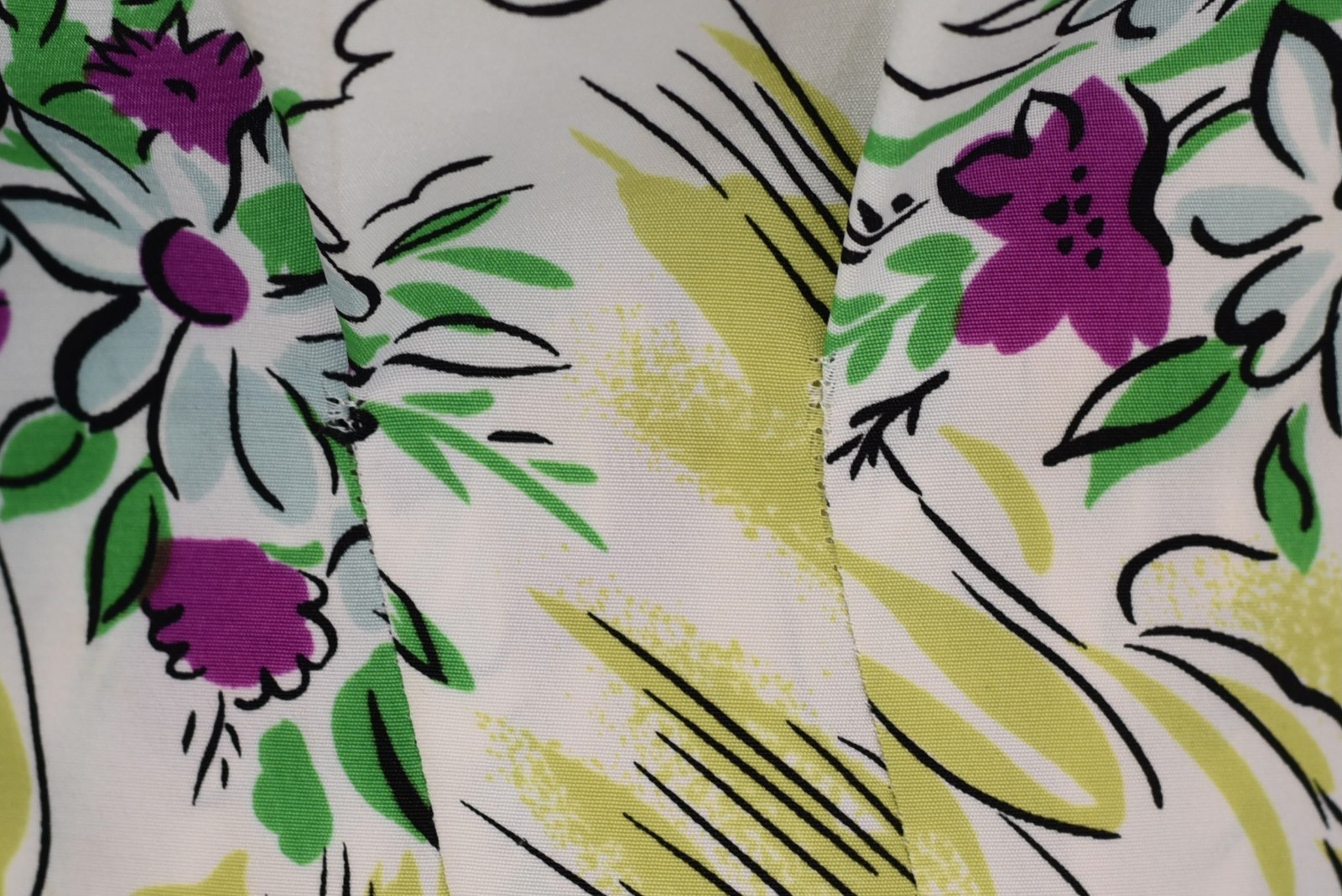 Vtg 1980s Norma Kamali Floral Ribbon Novelty Print Blouse Palazzo Pants Set