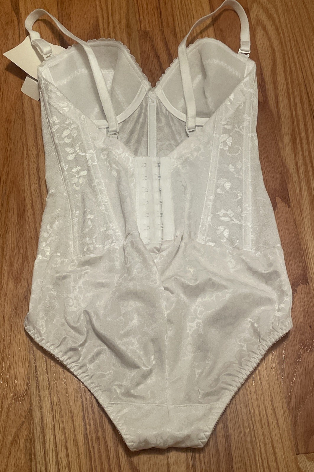 VINTAGE CARNIVAL CORSOLETTE BODY SHAPER White Size 32C LINGERIE NOS
