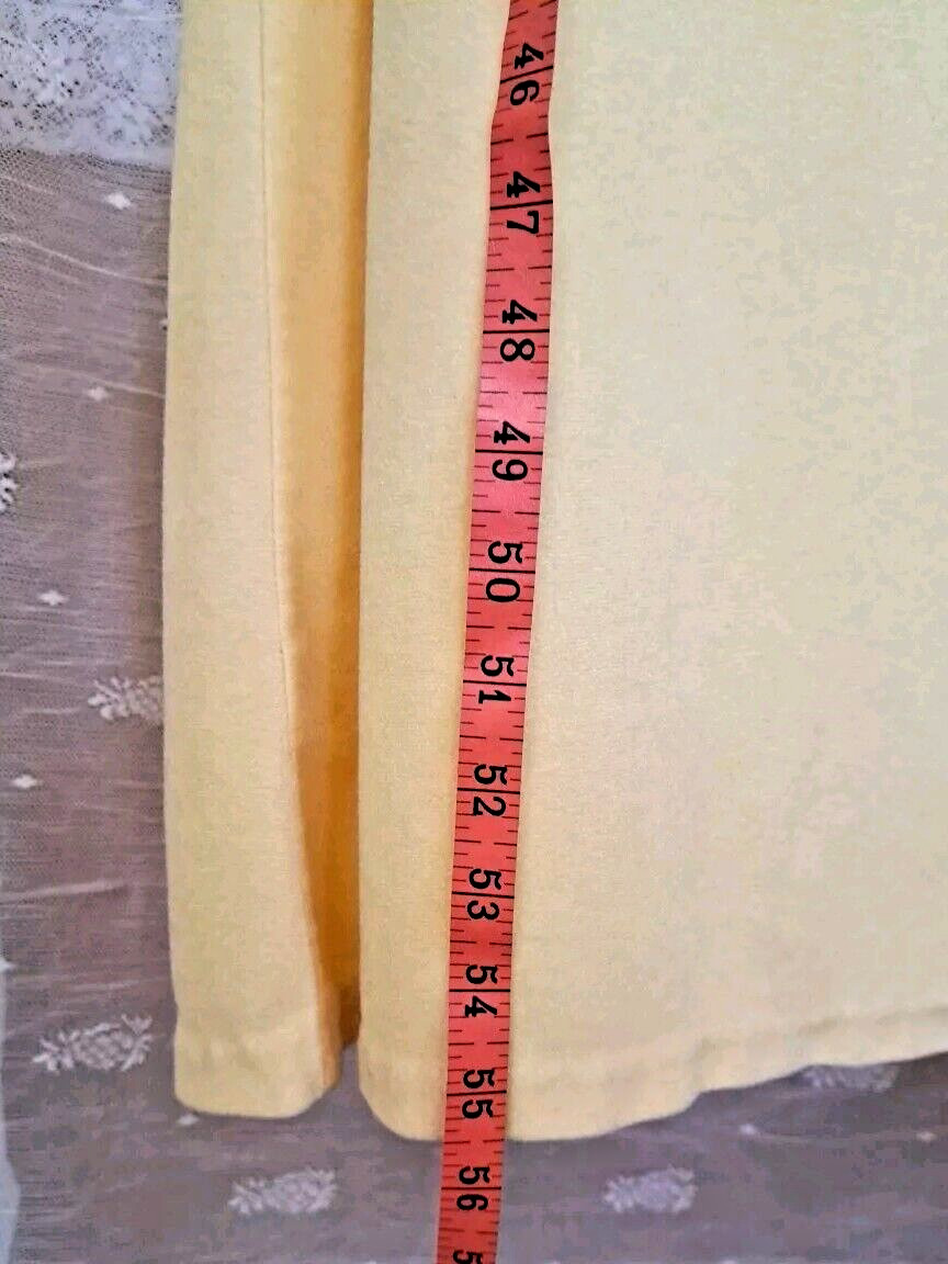 David Brown California Bathrobe Size L Yellow Velour Zip Front Retro Loungewear