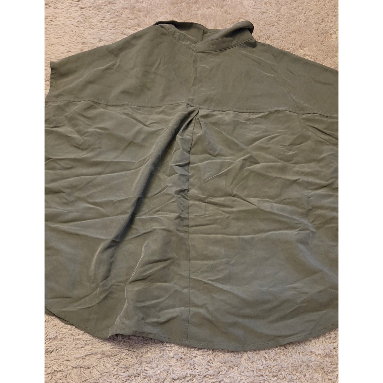 Old Navy Loose Fitted V-Neck Blouse Women&rsquo;s Size XXL Green