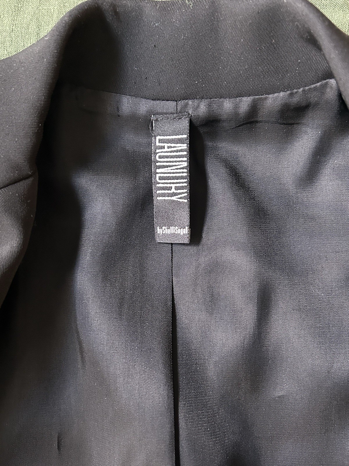 90’s Vintage Blazer Laundry By Shelli Segal Black Jacket sz 4 Made In USA 1995