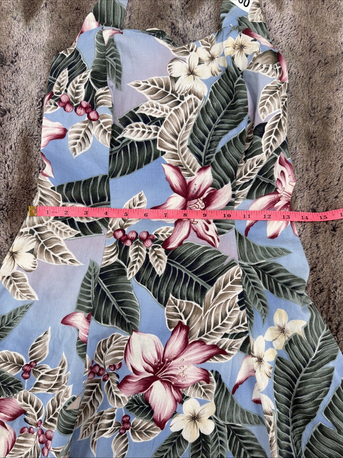 Vintage Hilo Hattie&rsquo;s Hawaii Floral Halter Dress Beach Cover Up Floral Hawaiian