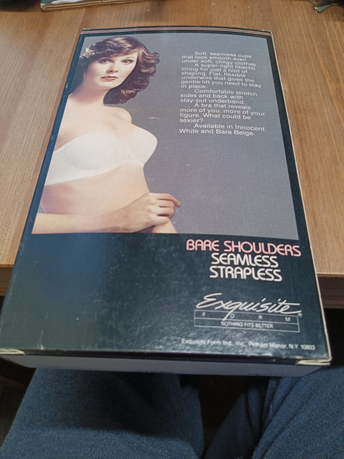 Exquisite Form BARE SHOULDERS BRA Vintage 1970s New Old Stock 32C Strapless