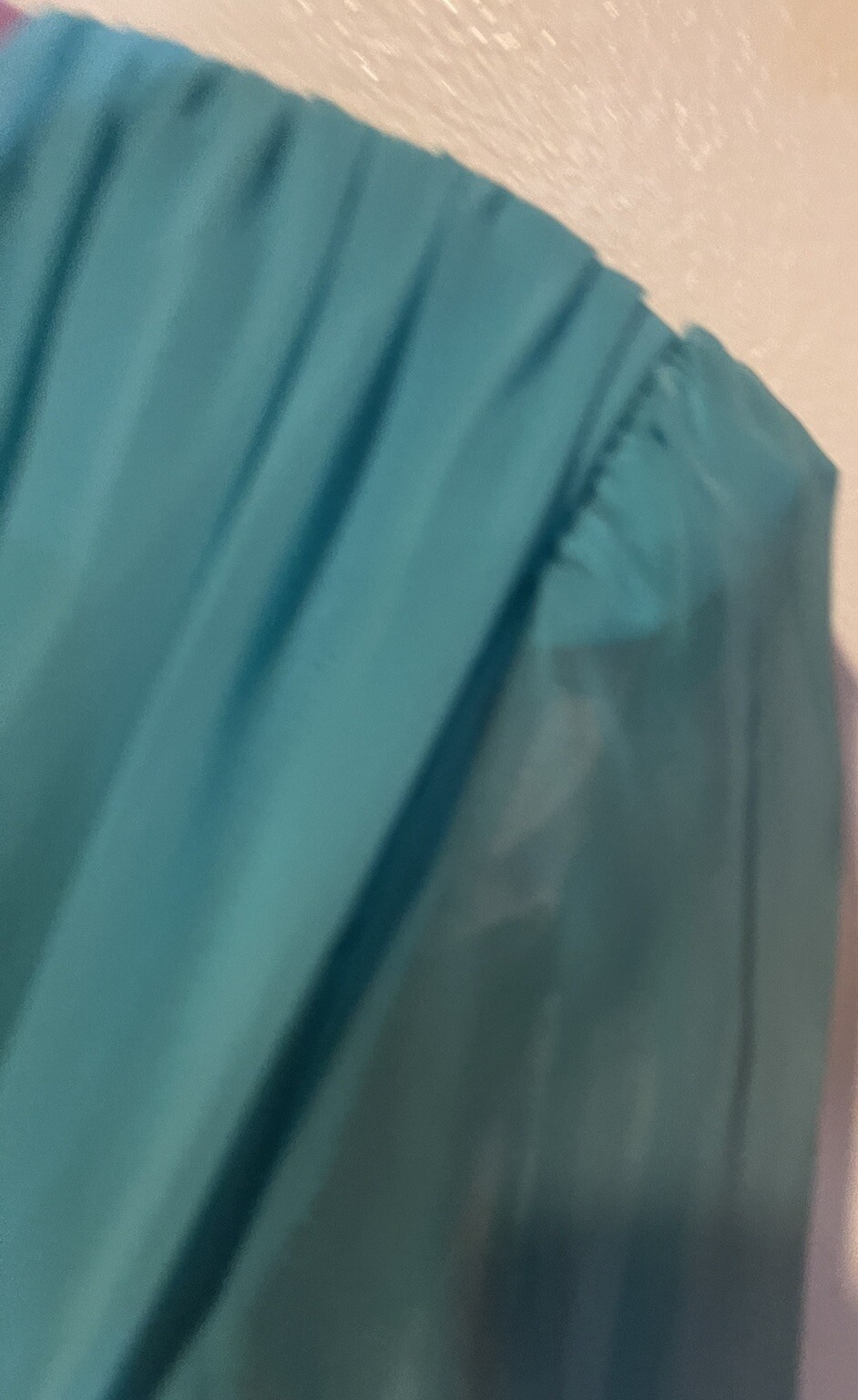 AFTER DARK Vintage Size 15-16 Turquoise Party Formal Women Top w/Pearls & Skirt