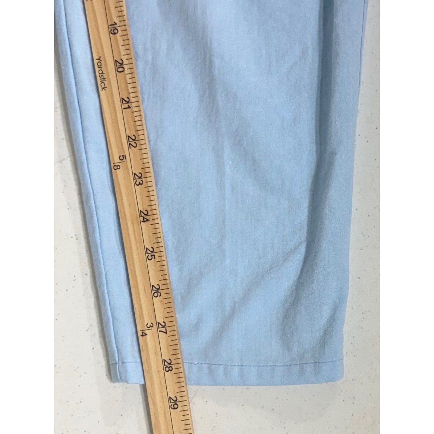 Cest Joli Pleated Tapered Pants Size 9/10 (26×28.5) Light Blue High Rise Vintage