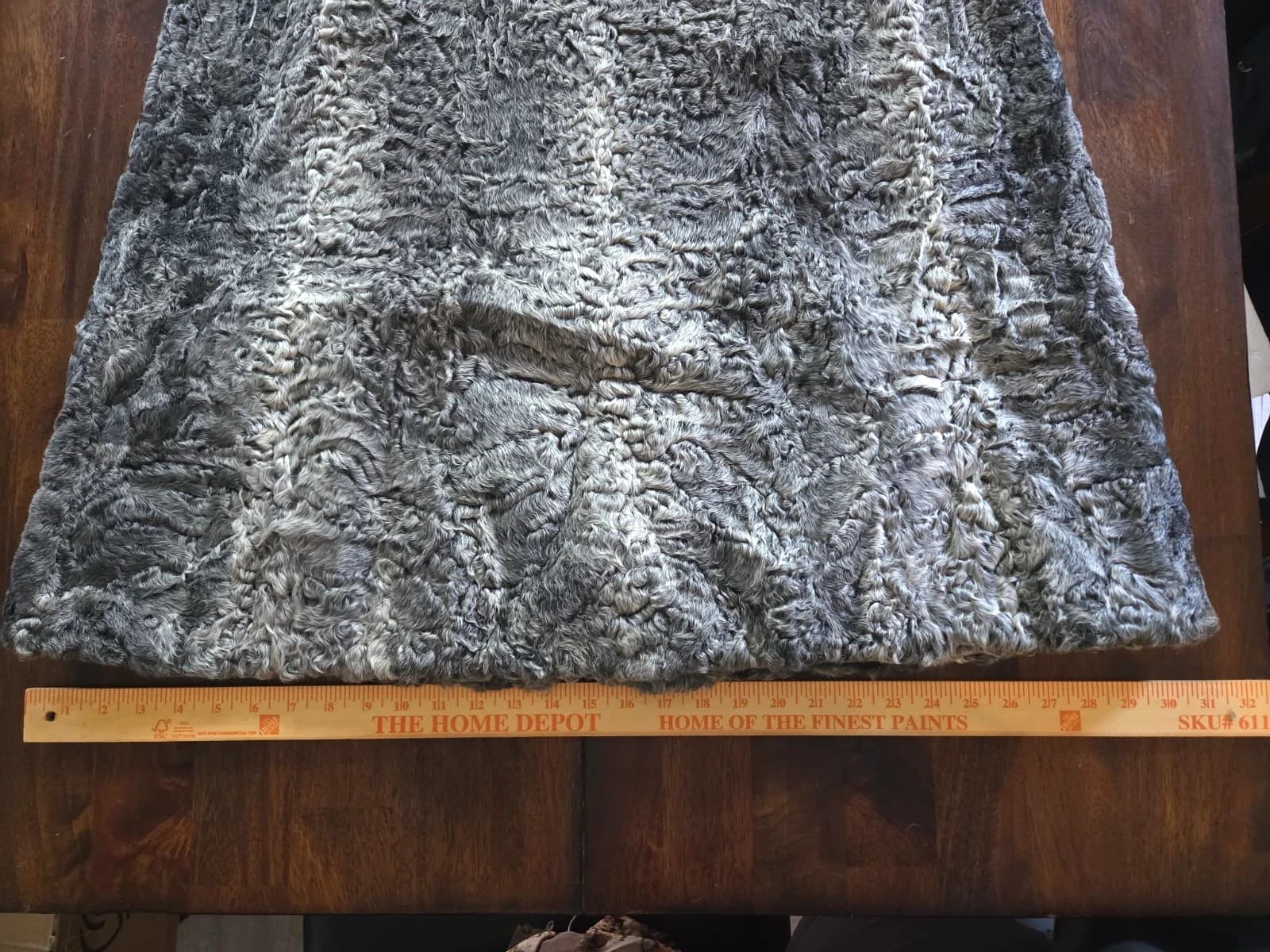 Vintage 1950s Scuby Furs Victoria BC Gray Persian Lamb Coat Cream Mink Shawl 45&Prime;