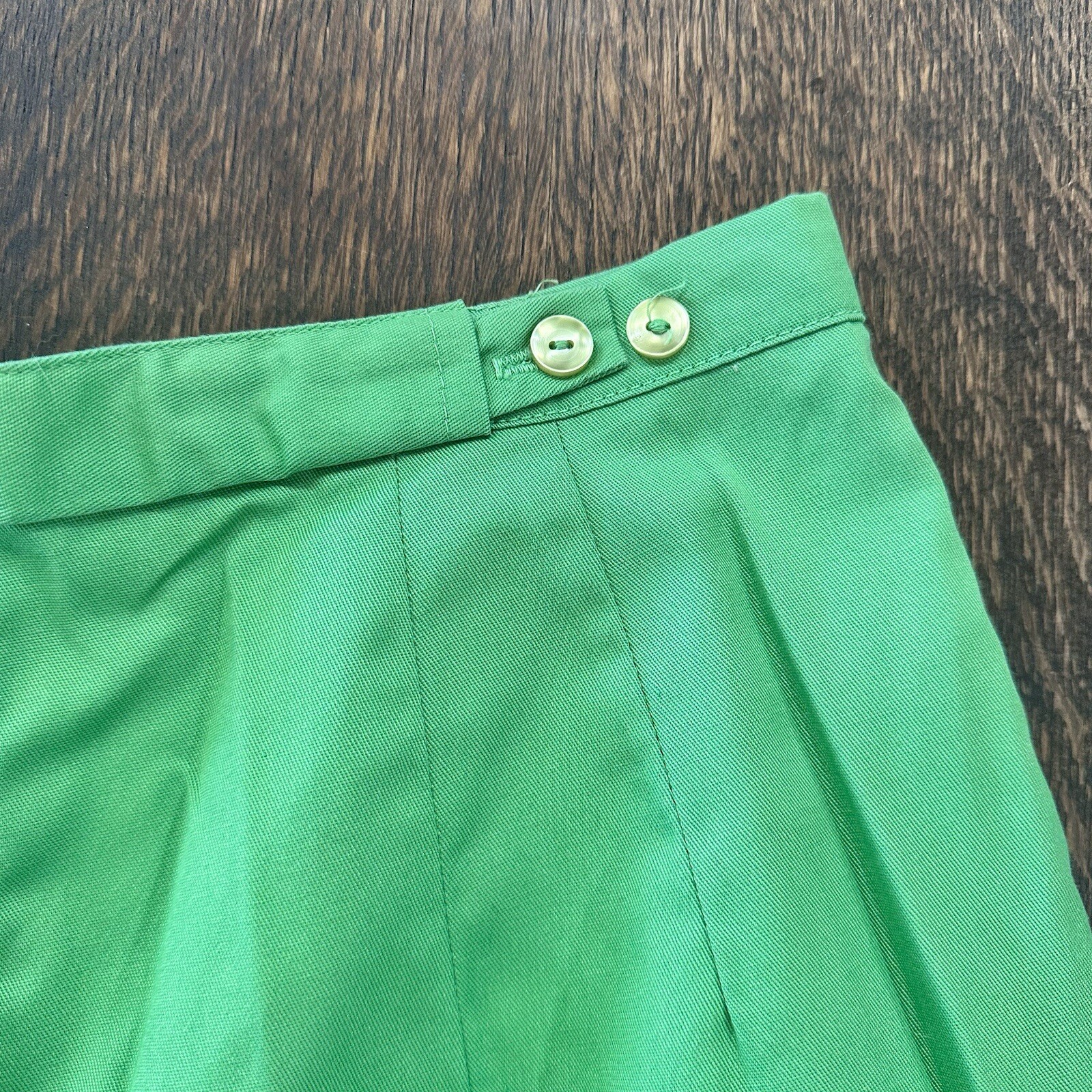 1960s Lime Green Cigarette Pants By Stockton With Koratron Fabric