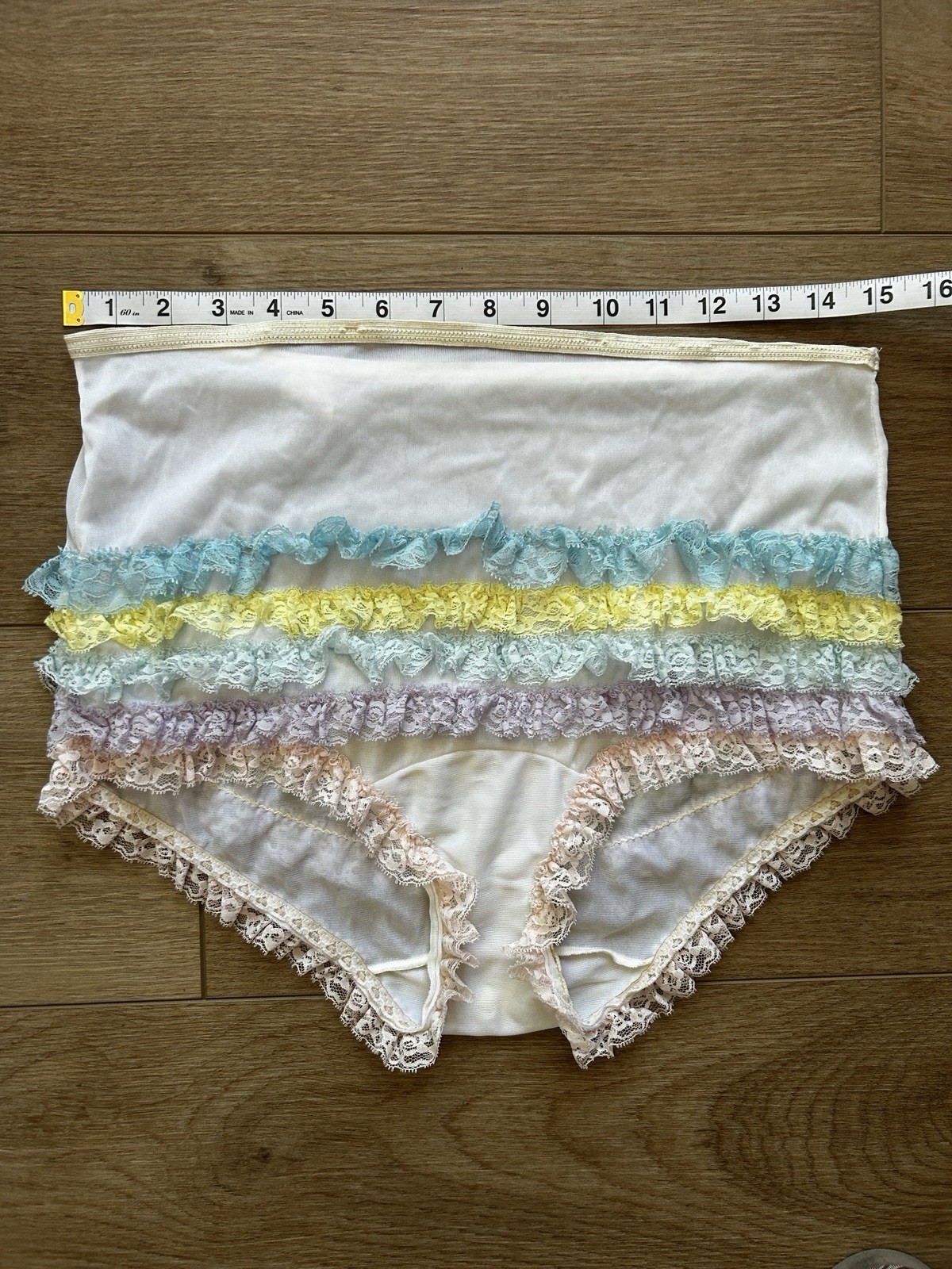 Vintage Partners Please Malco Modes Nylon Ruffle Rhumba Panties Size 10 Lot