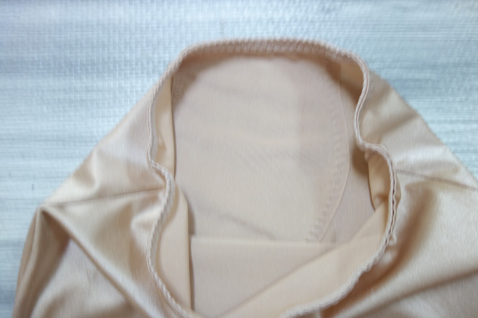 Vtg. Cupid Brief Light Support Shiny Stretch Beige Size L
