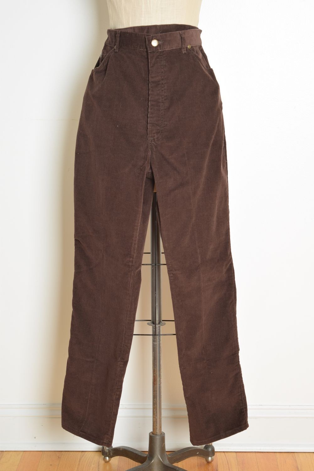 vintage 70s LEE corduroy pants brown high waist rise trousers L 31×29.5 16P