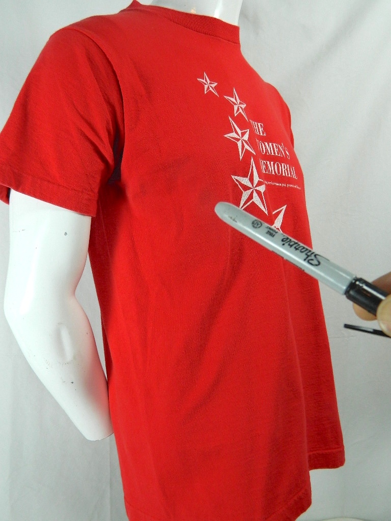 Vintage Honoring Service Women Memorial Past Present Future T Shirt Made In USA