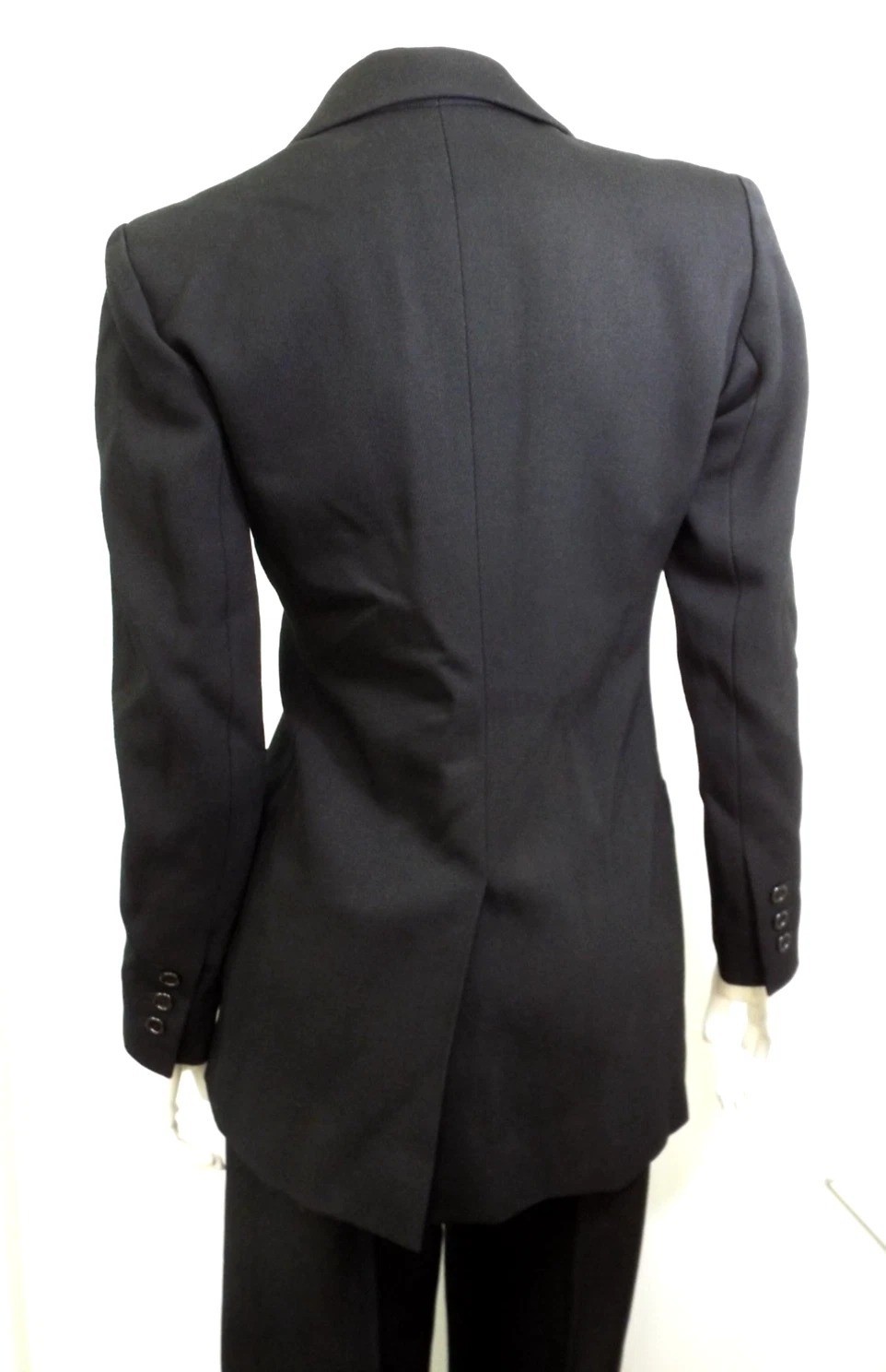 Vintage Yves Saint Laurent Rive Gauche Black Wool Blazer Jacket Women’s Size 40
