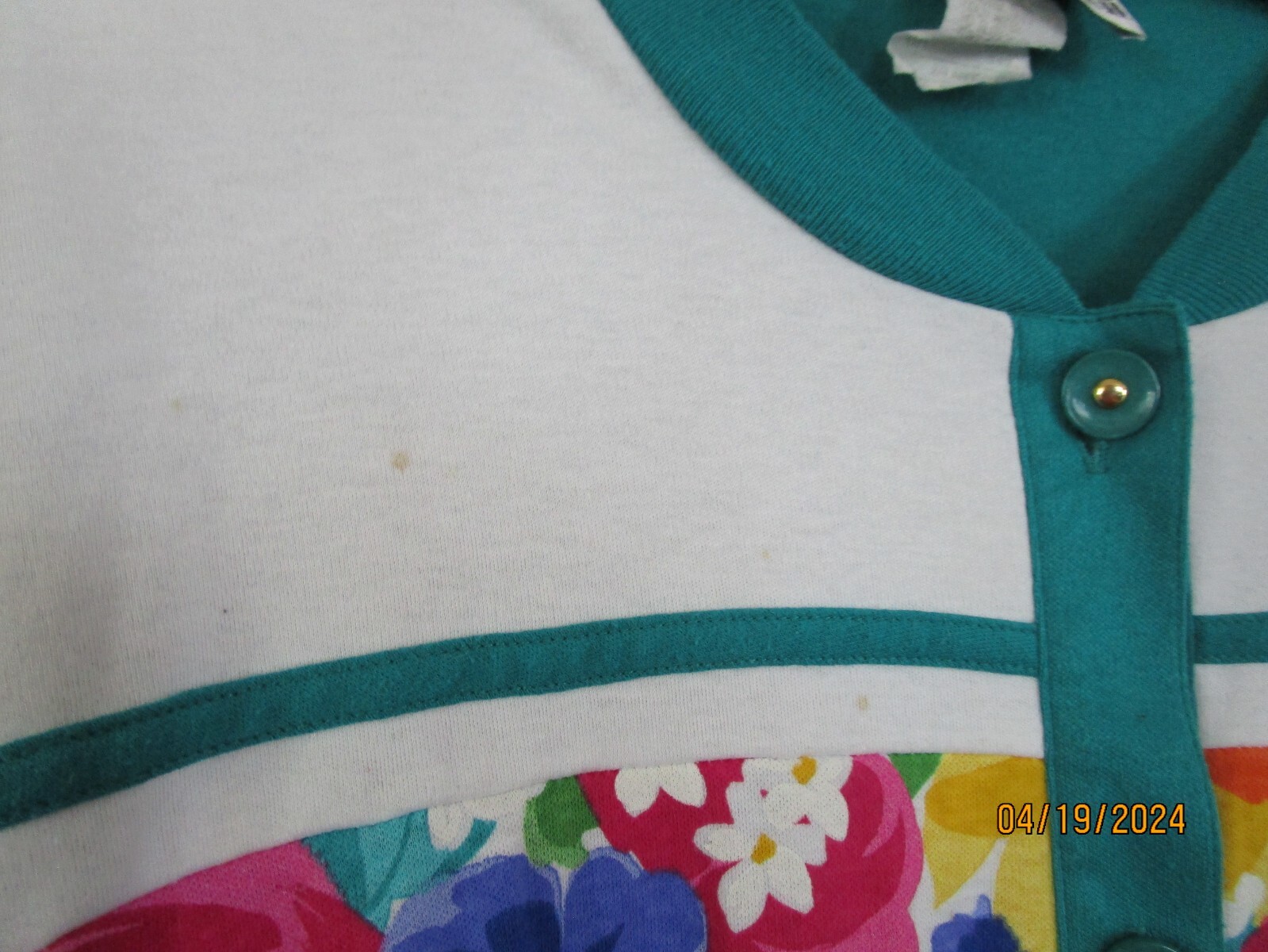 Peter Popovitch Vintage Jacket & Blouse Cotton & Poly Blouse Bust 50 Length 25