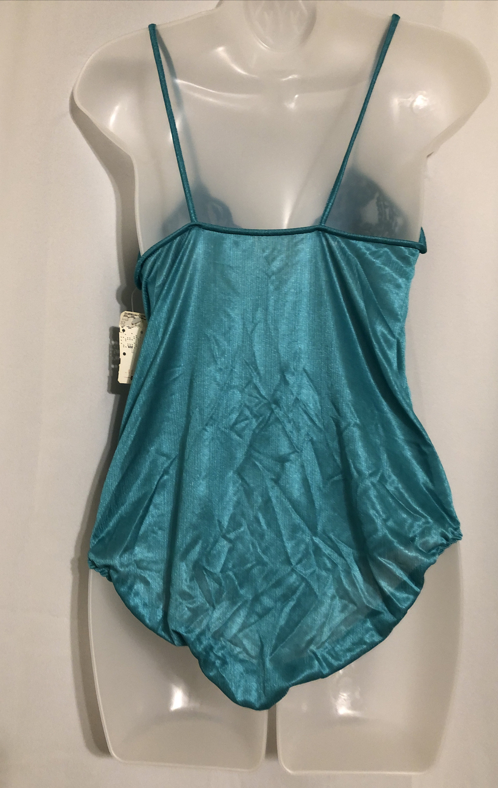 Vintage True Stain Emerald Green Lace Bodysuit Size M Retro Bodysuit swimsuit