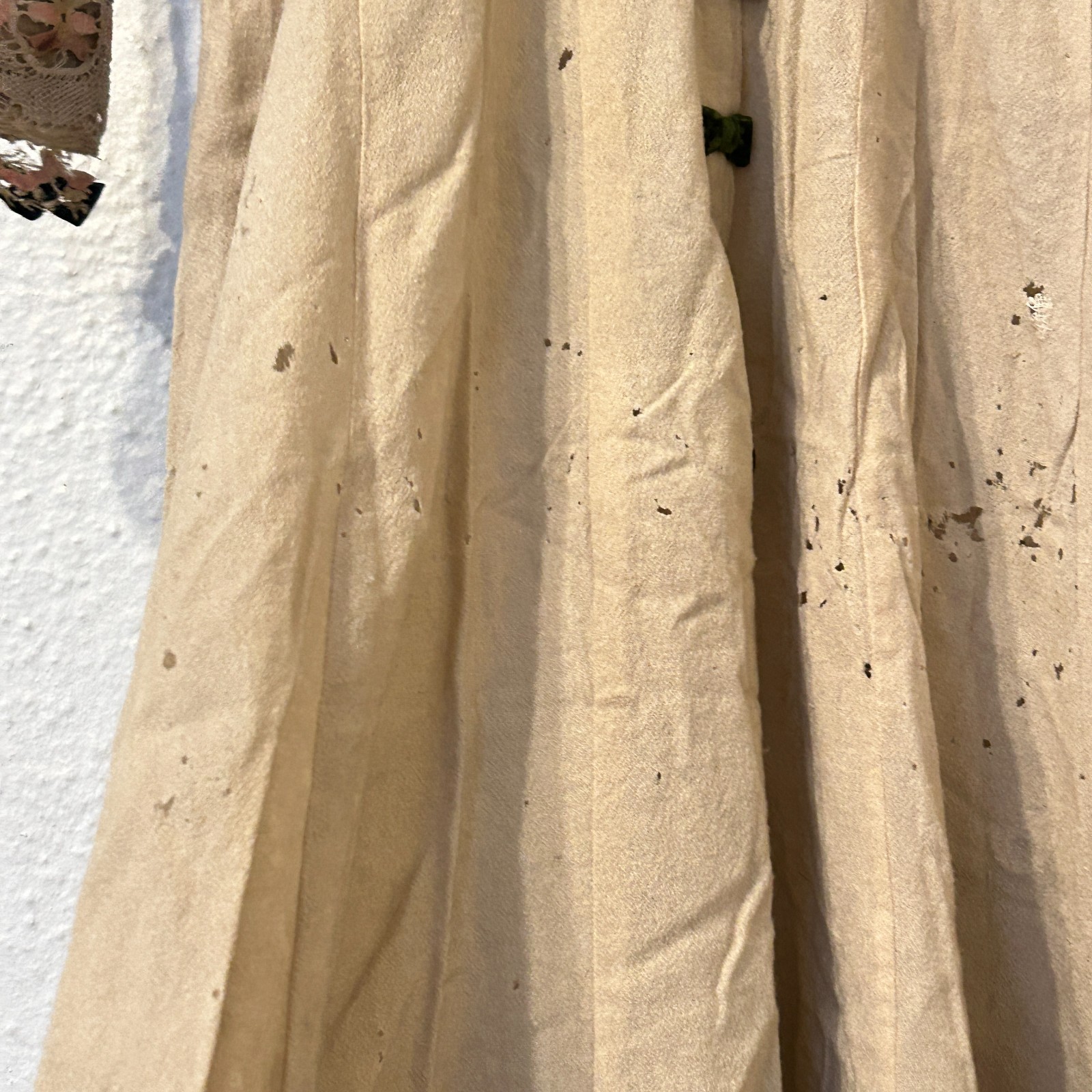 AS IS Study Antique 1890’s Victorian Gown Wool Lace Dress