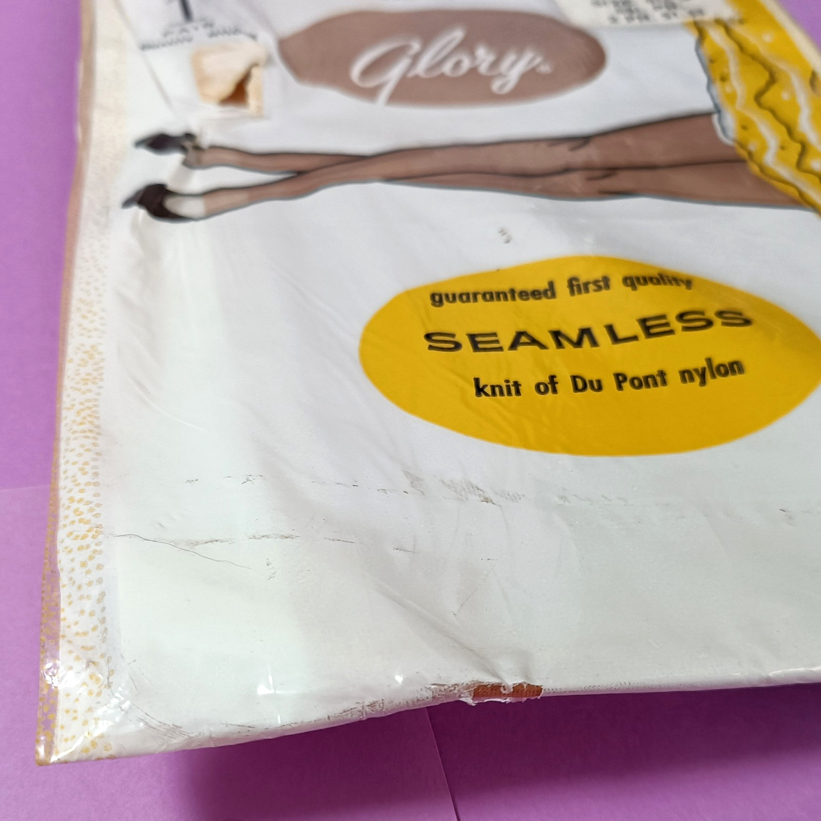 Glory Seamless nylon stockings Toastone vintage size 8.5 S new unused