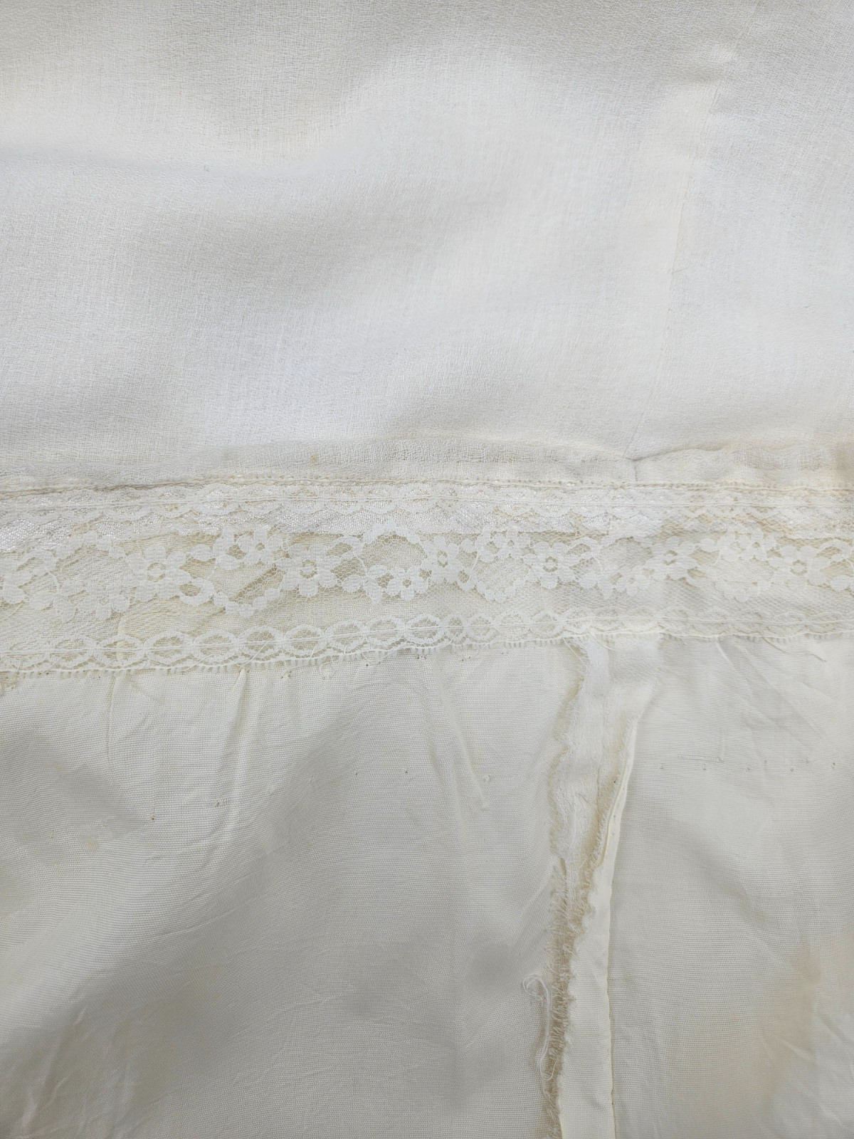 VTG Young Edwardian Arpeja Off White Gauze Maxi Dress Womens 11 Peasant