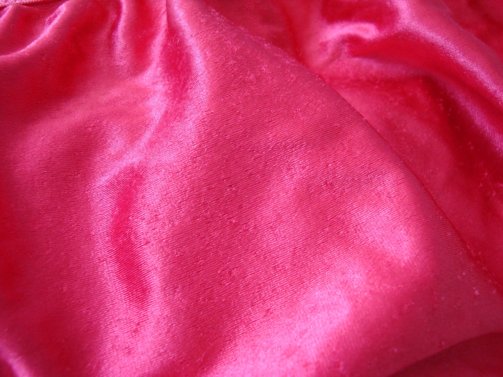Victoria&rsquo;s Secret S Bright Pink Second Skin Satin String Bikini Vintage 2001