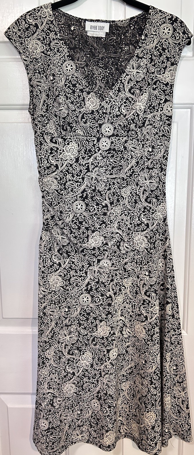 Vintage 90&rsquo;s Byer Too! Medium Dress Sleeveless Midi Floral Paisley Cottagecore