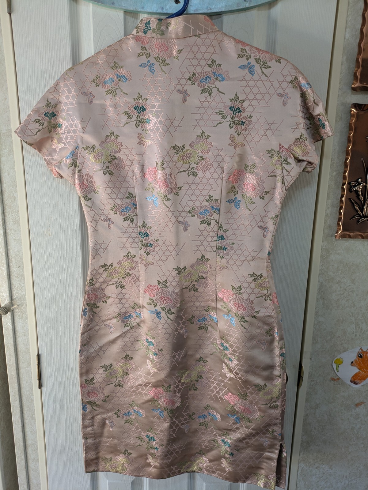 1950s/60s Dynasty Made In Hong Kong British Crown Colony Size 10 Asian Dress