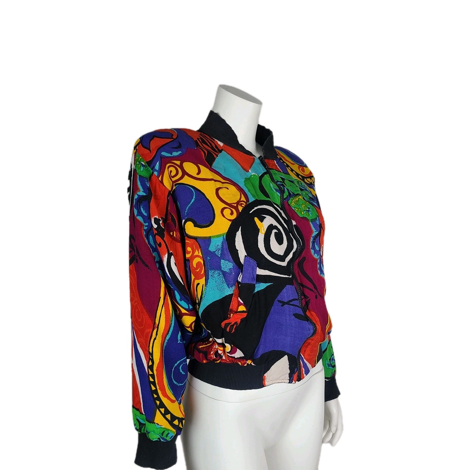Vintage Womens Frantik Jacket Bomber 80&rsquo;s Artys Size M