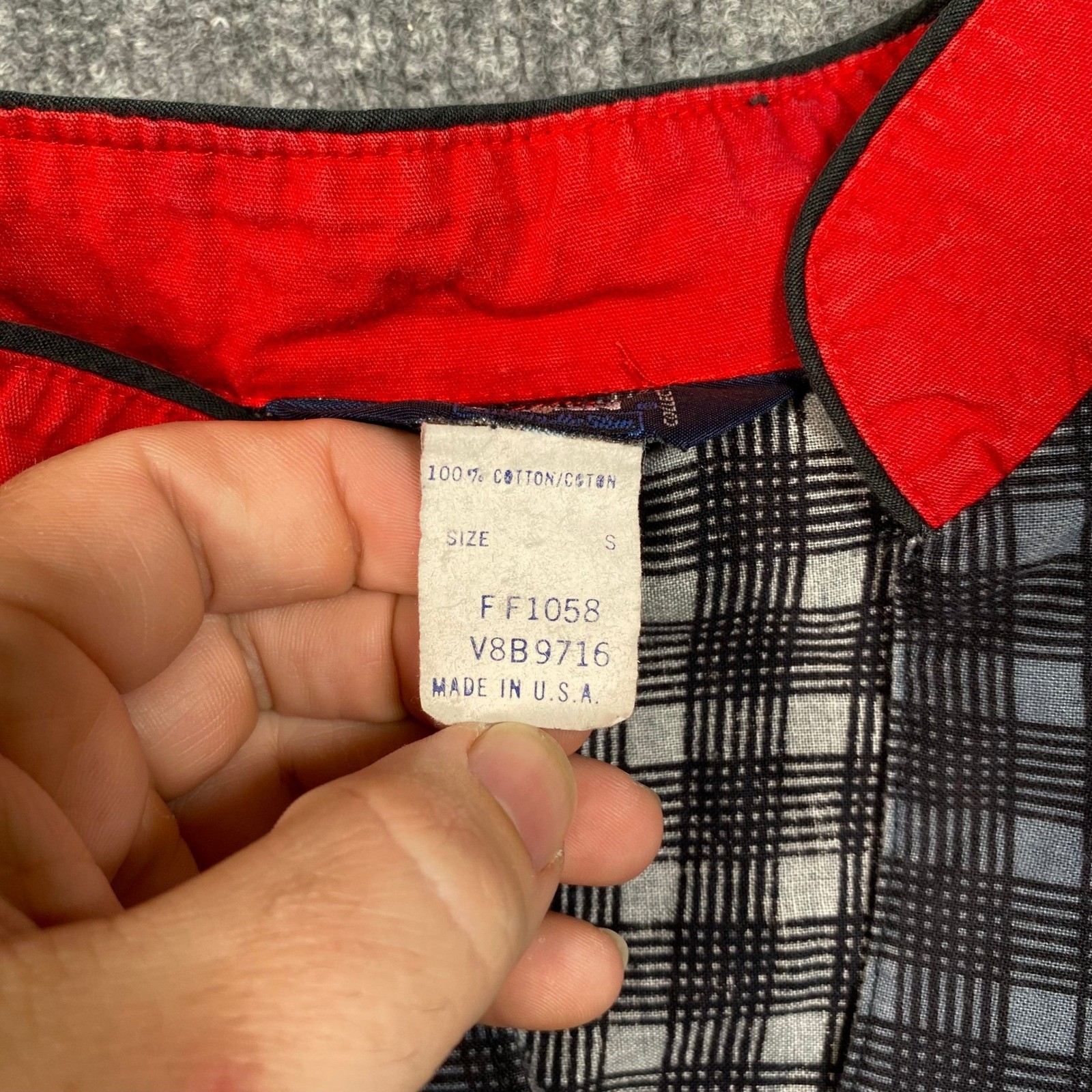 Brooks & Dunn Panhandle Slim Western Crop Shirt Plaid Red Chevron Womens Small