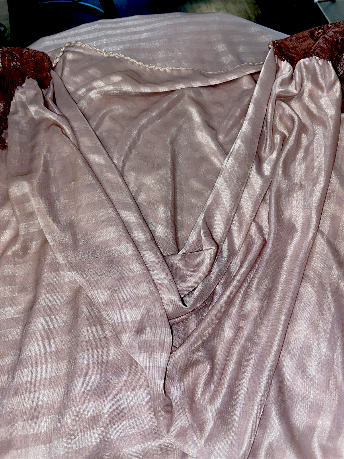 Vintage FLAIR ILGWU Sheer nylon Nightgown Lingerie Hollywood Boudoir Size Medium
