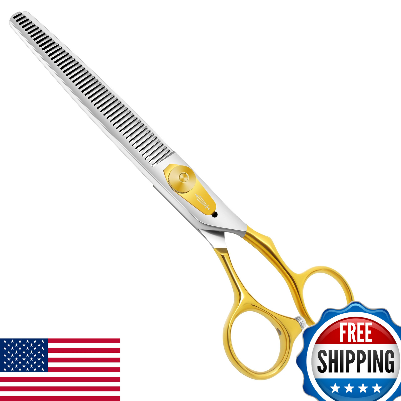 HASHIMOTO Thinning Shears for Dogs, Dog Thinning Shears for Grooming, 46 Teeth,