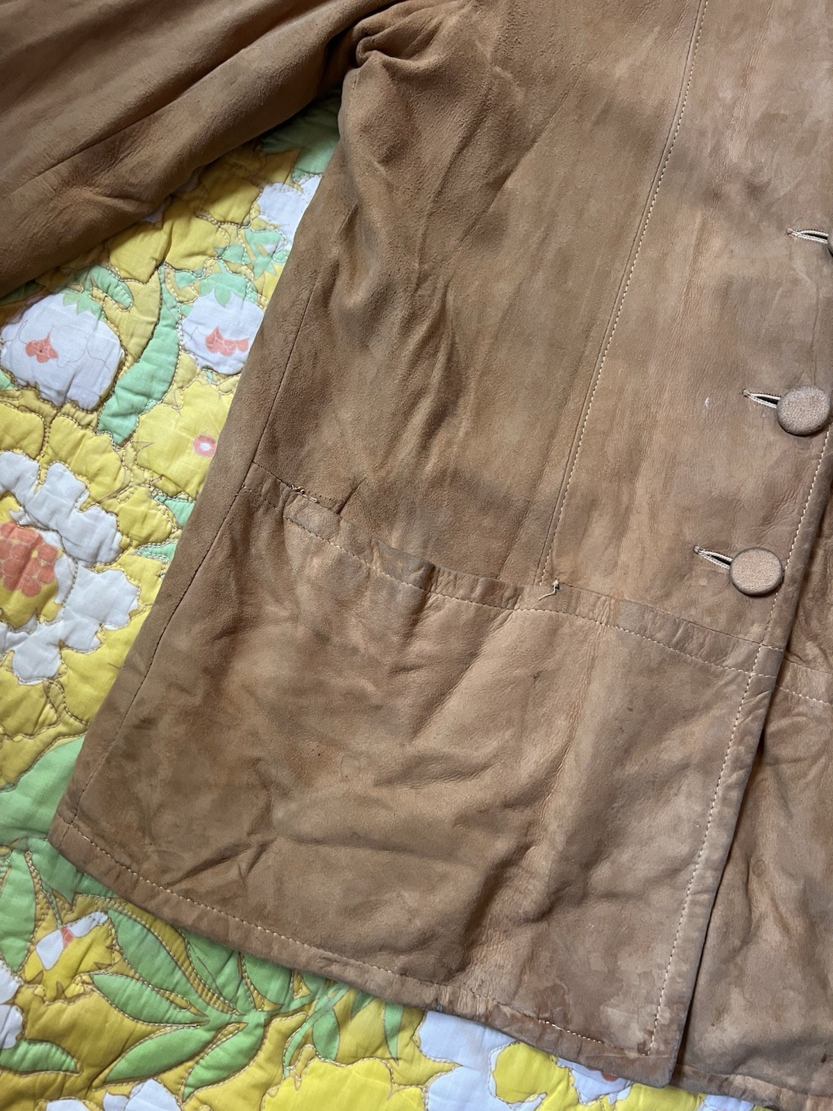 Vintage 60s Buckskin Suede Leather Jacket
