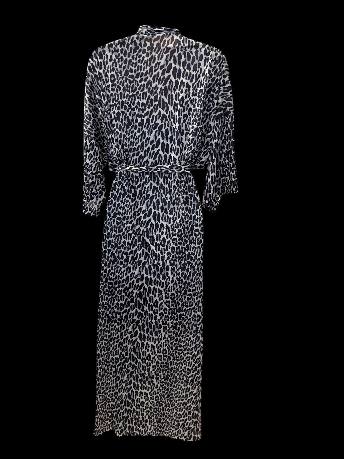 Vintage Large VANITY FAIR Leopard Wrap Peignoir Robe Lingerie Negligee Gown Set