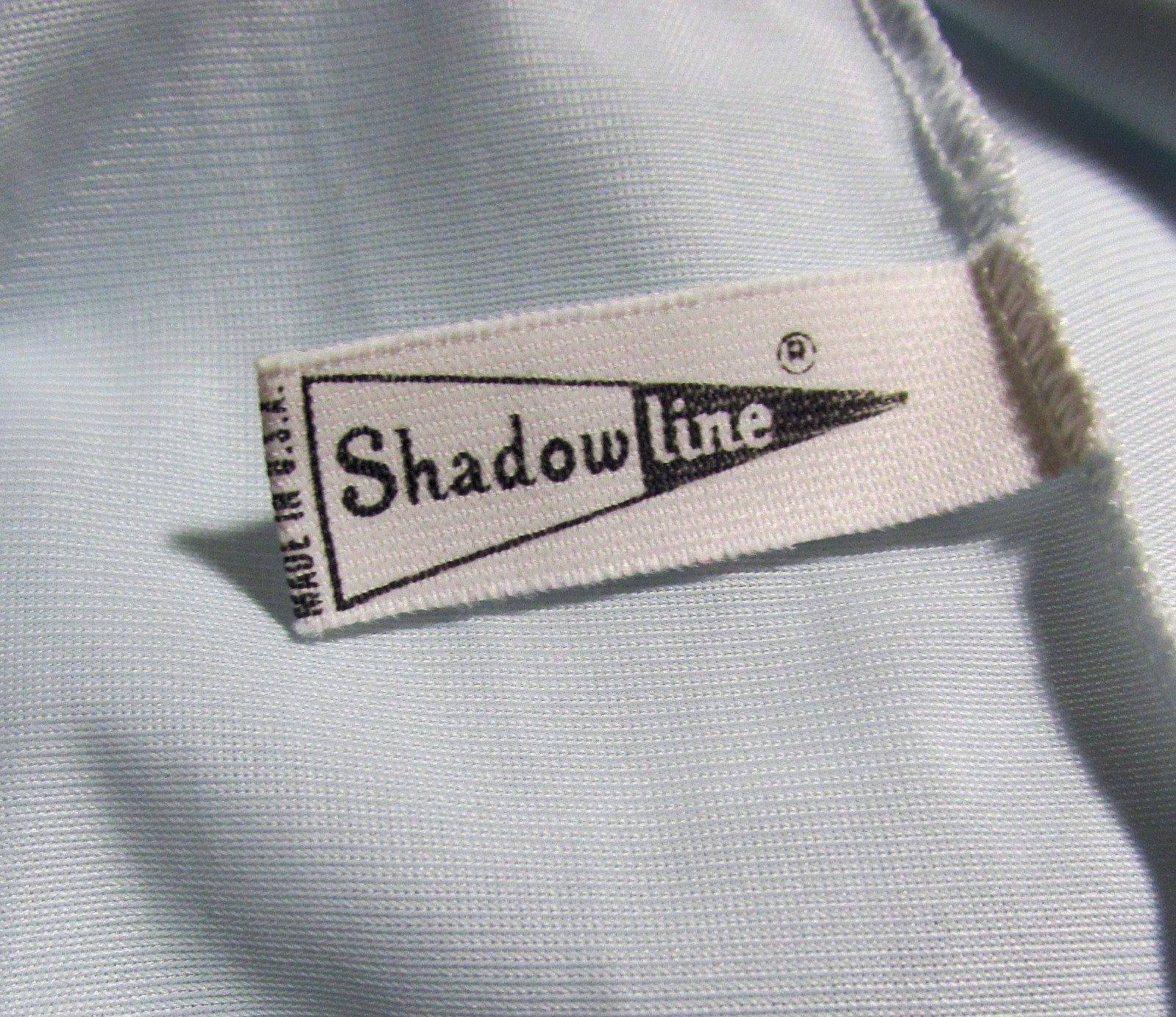 VTG Shadowline Peignoir Silky Nylon & Lace Trim Nightgown sizeSmall Blue USA