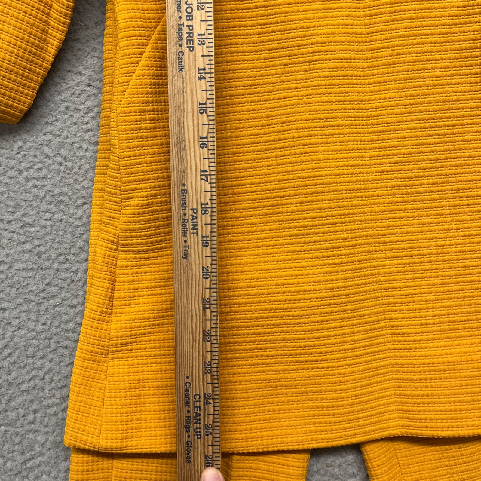 60&rsquo;s Leisure Pant Set Womens S Marigold Yellow Textured Dacron Polyester 70&rsquo;s