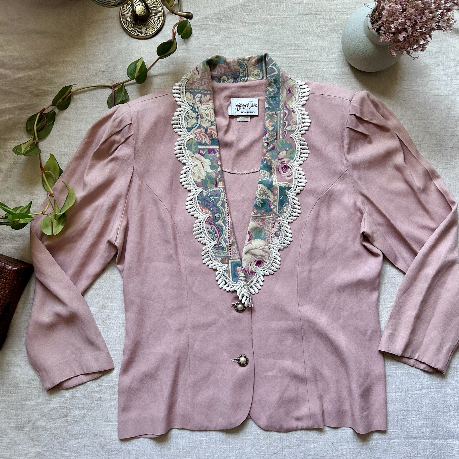 Vintage Jeffrey & Dara by Linda Hutley Women&rsquo;s M Pink Blazer