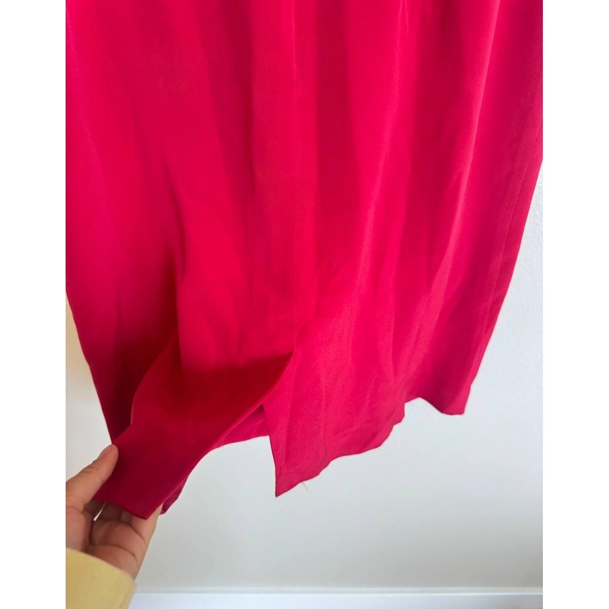 Talbots Vintage Silk Sleeveless Sheath Dress 14 Red Cottagecore Euro Summer
