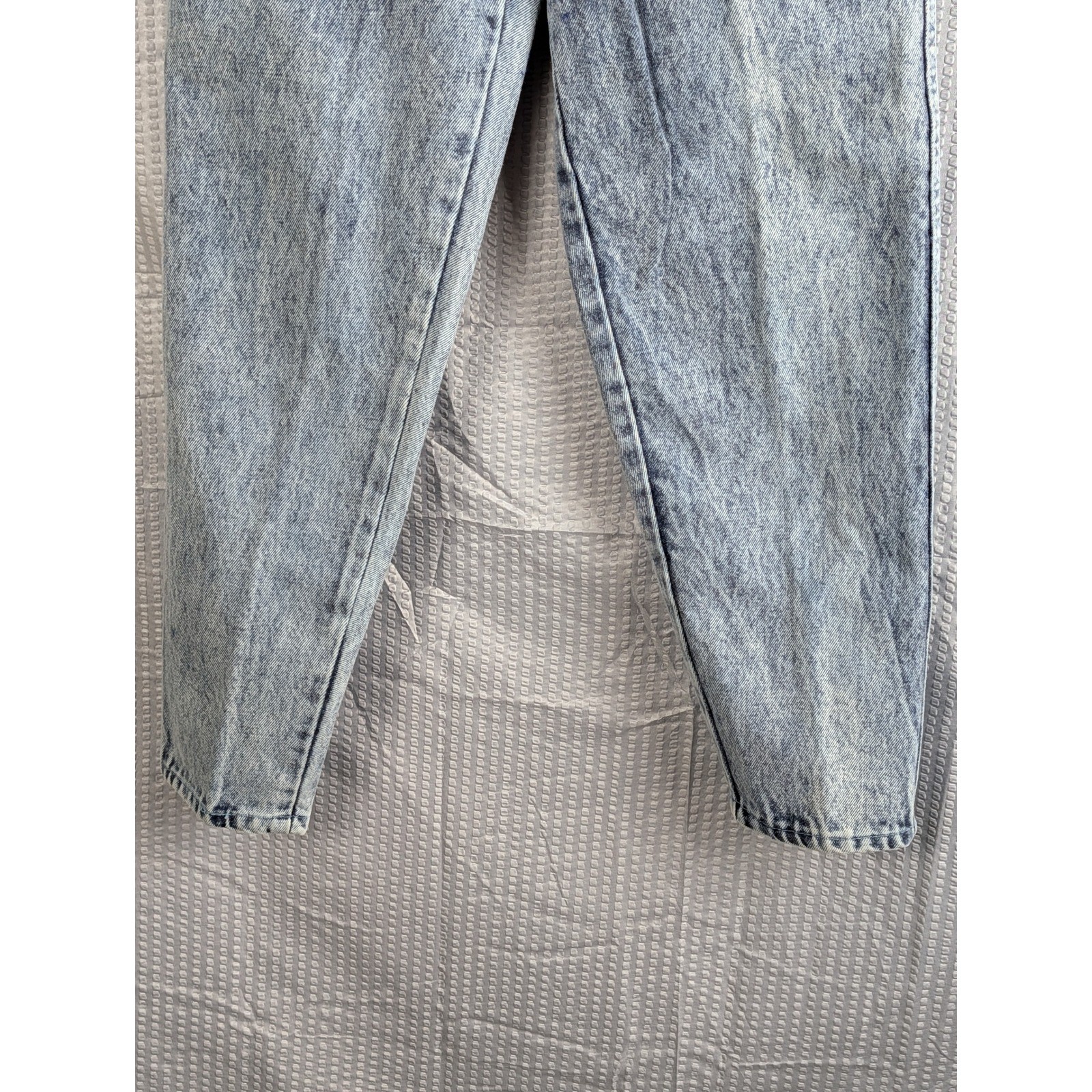 Poco Loco Vintage 80s Acid Wash High Rise Tapered Jeans Womens XS 23 24 Waist