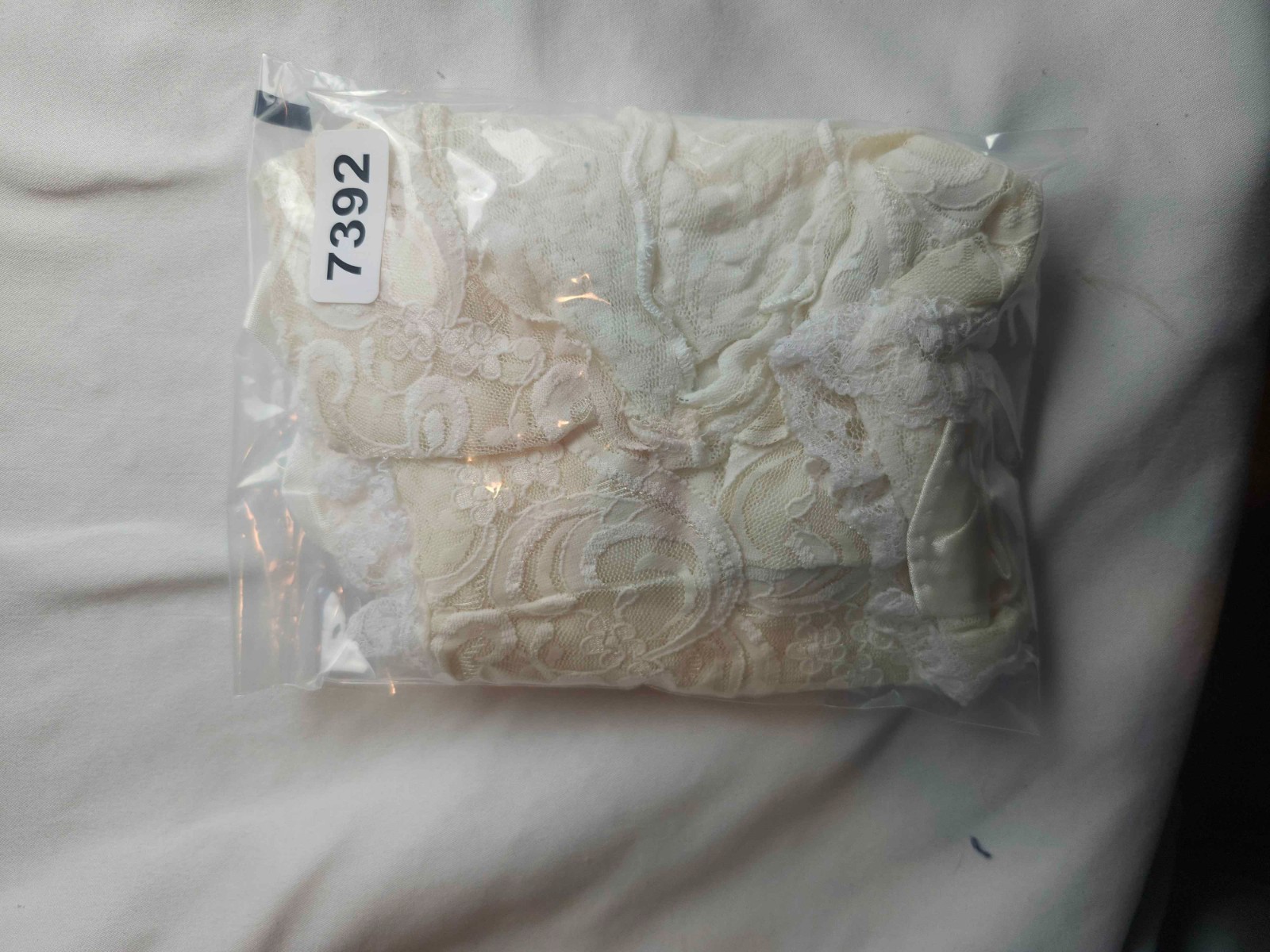Vintage Sears Inner Most Lace Teddy Romper Womens Medium 12/14 White Satin Retro
