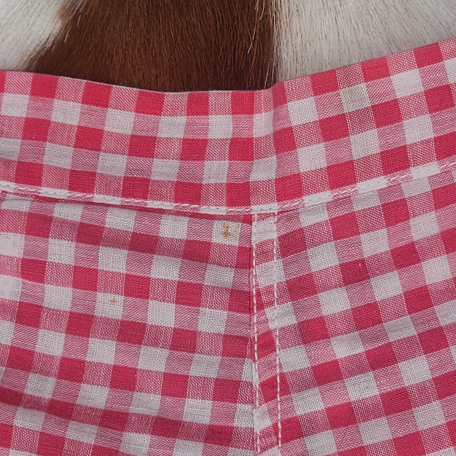 1950s 1940s Kerrybrooke Gingham Set 2 Pc Cotton Shorts Blouse SM XS Vintage