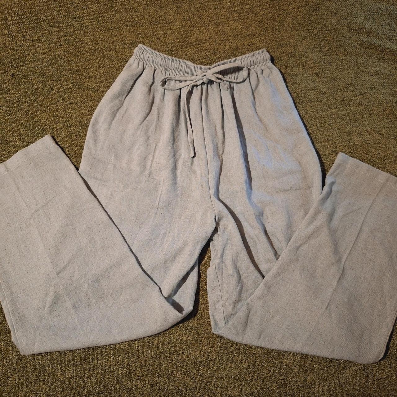 Vintage 80s Erin London Light Mint Green Pants, Size M