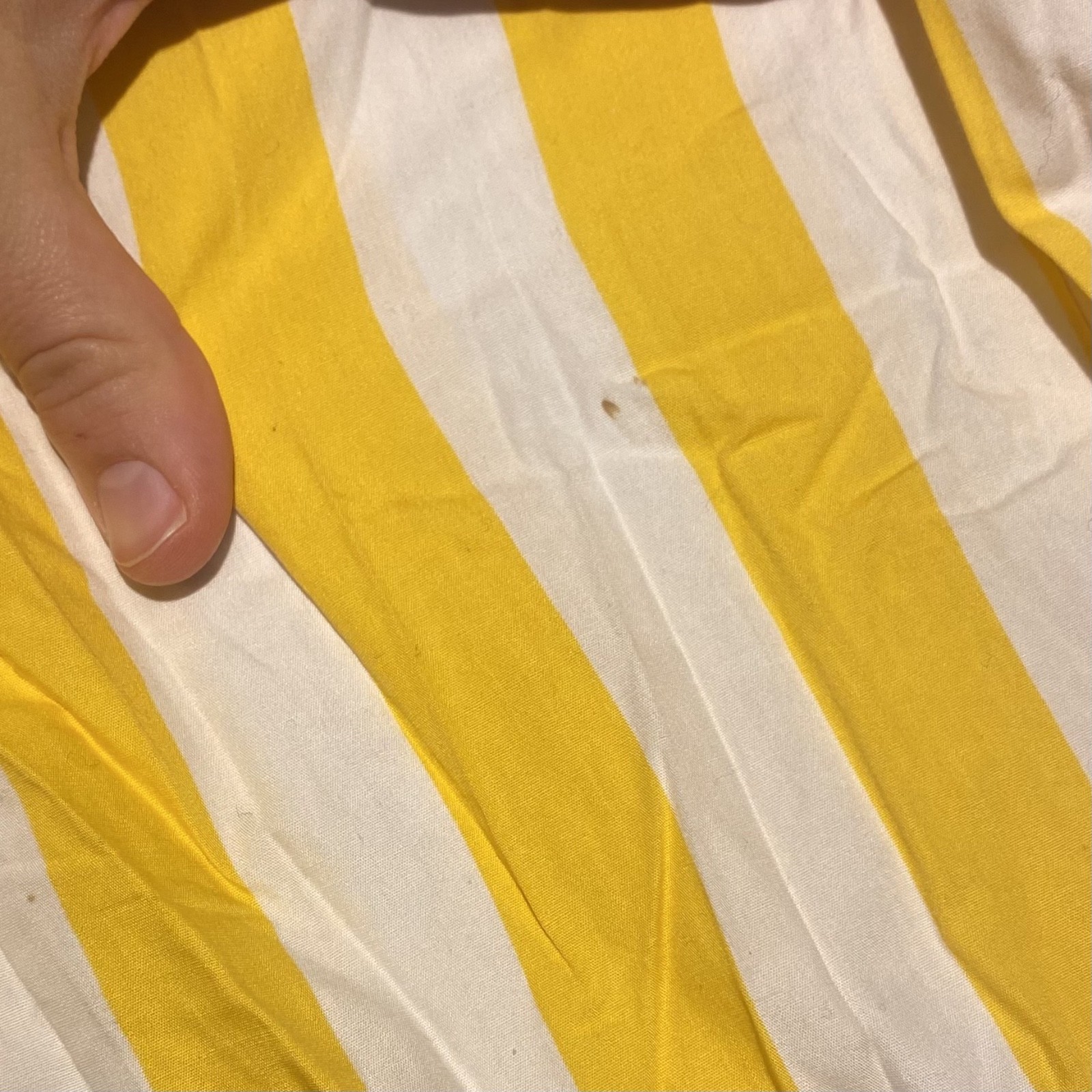 Vintage TEA LEAF Yellow Striped Skirt | 25 in waist