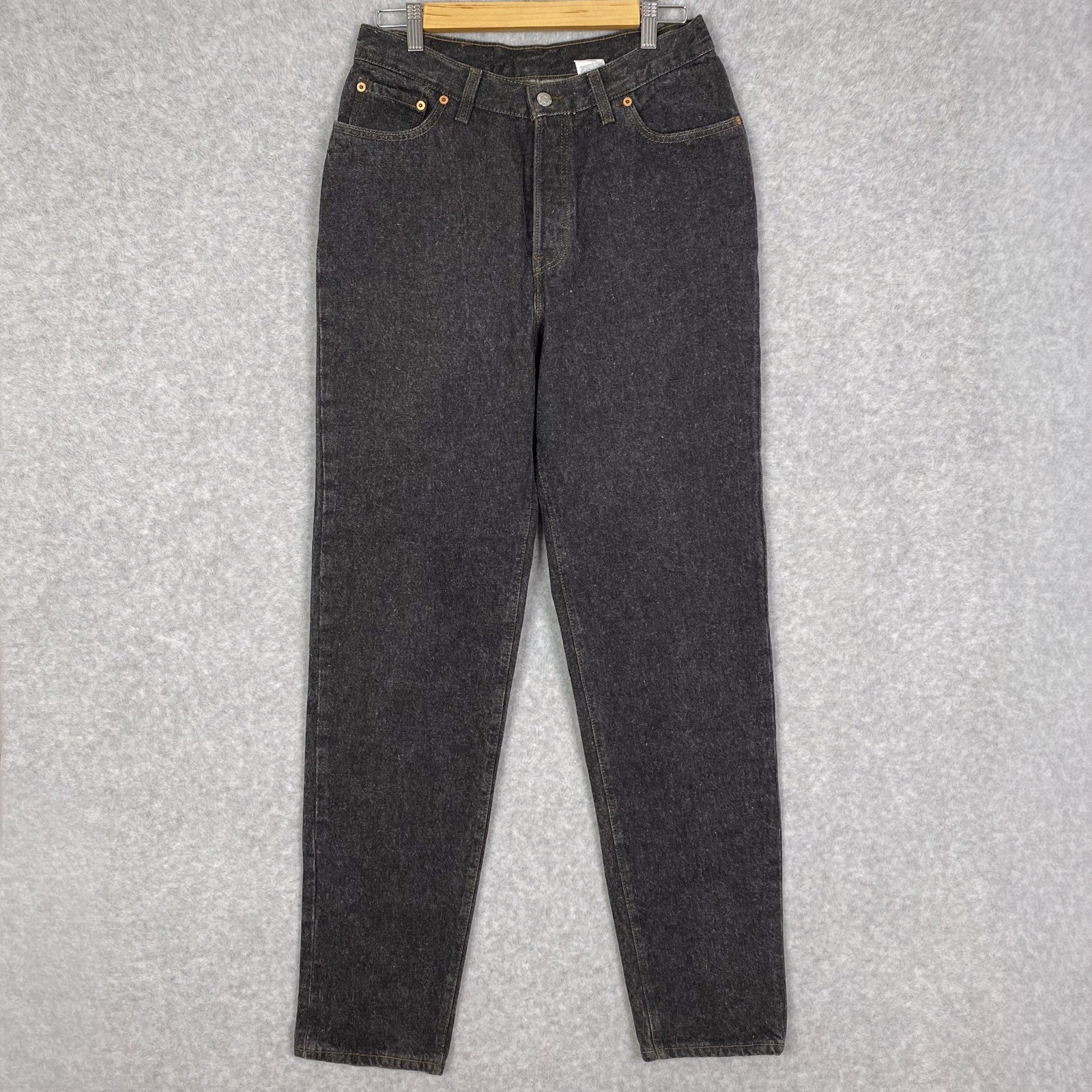 Vintage 1991 Levi&rsquo;s Jeans Womens 13 M Black 501 Cotton Button Fly Made in USA
