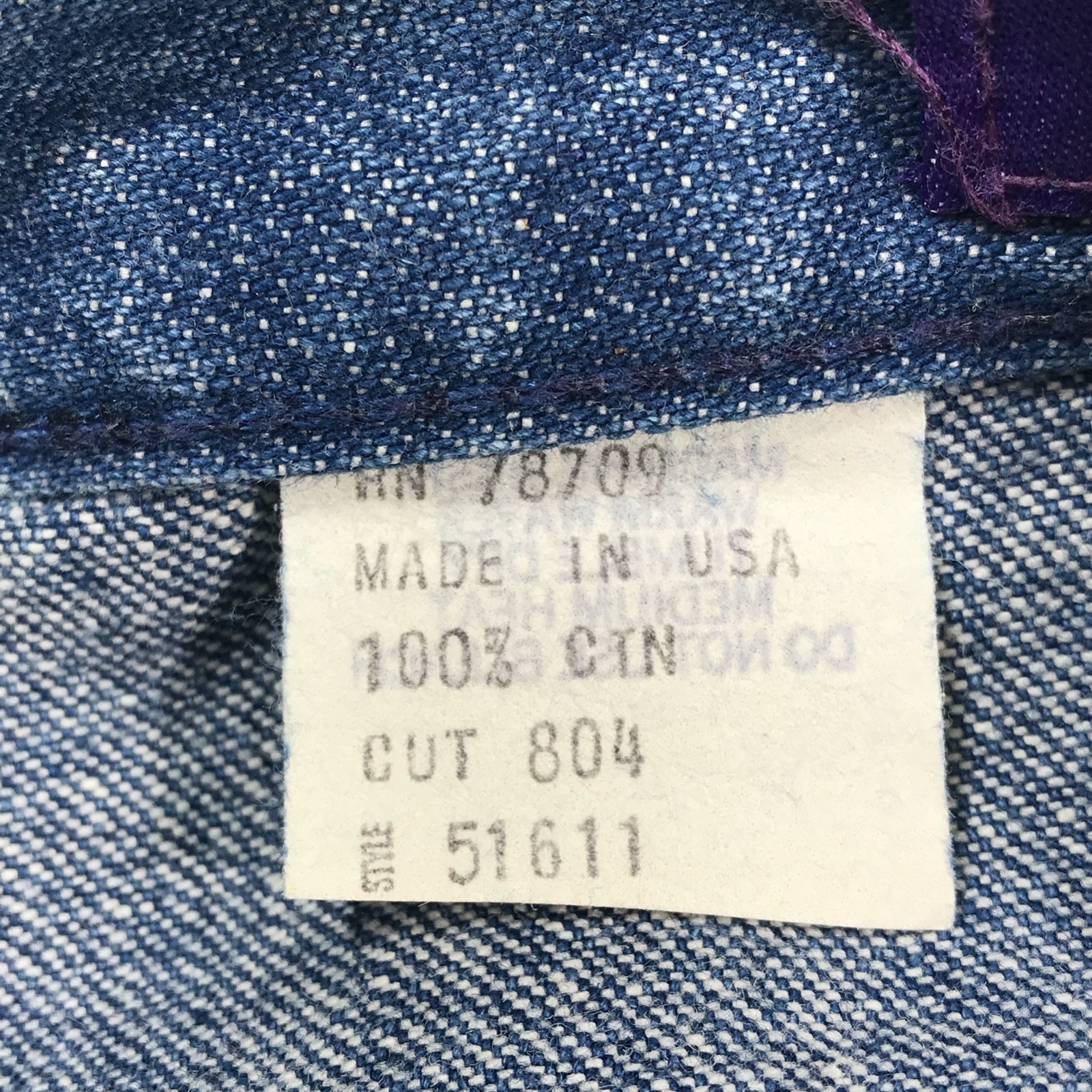Vintage 70s BellBottom Jeans Women 5/6 LandLubber Button Snap Cotton Made In USA