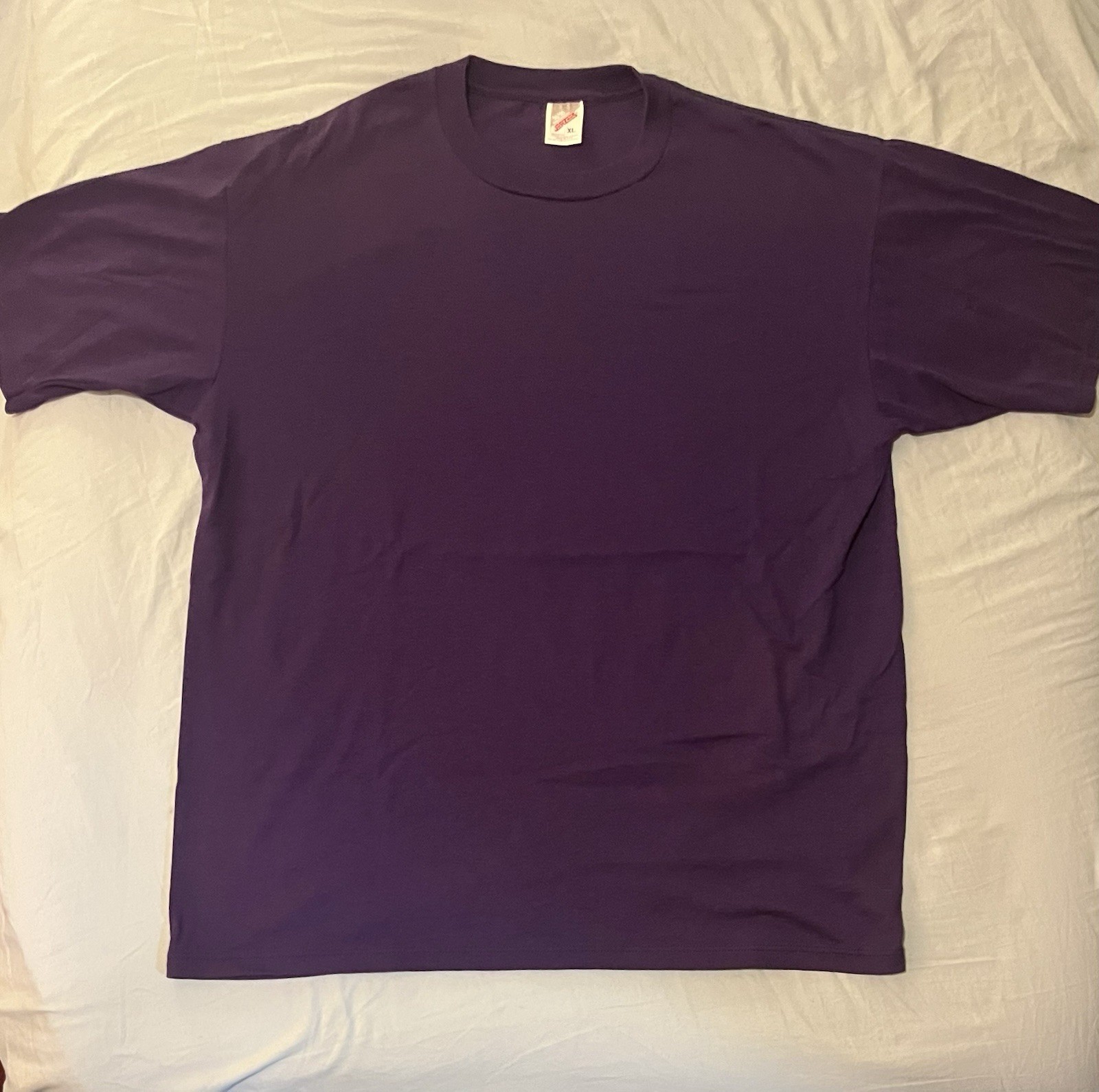 Vintage Jerzees blank XL T-Shirt dark purple Made In USA 90s Y2K