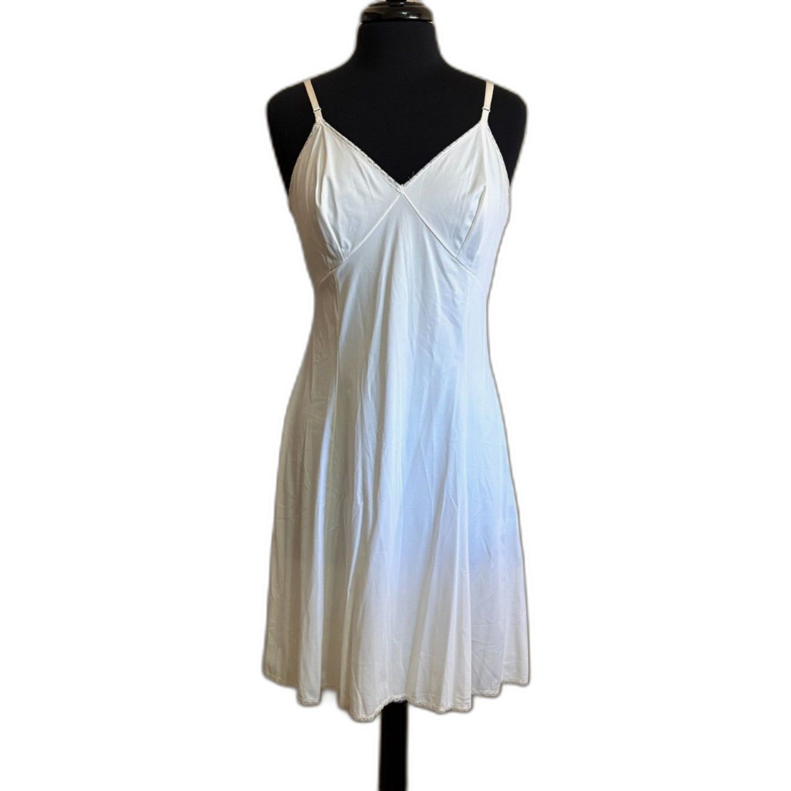 White Slip Dress JC Penny 36B Medium