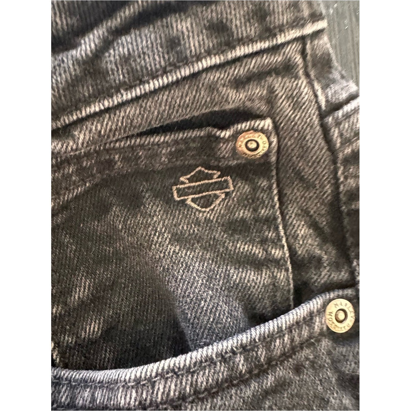 Vintage Harley Davidson Bootcut Black Biker Moto Jeans 18 Regular Y2K Plus Size