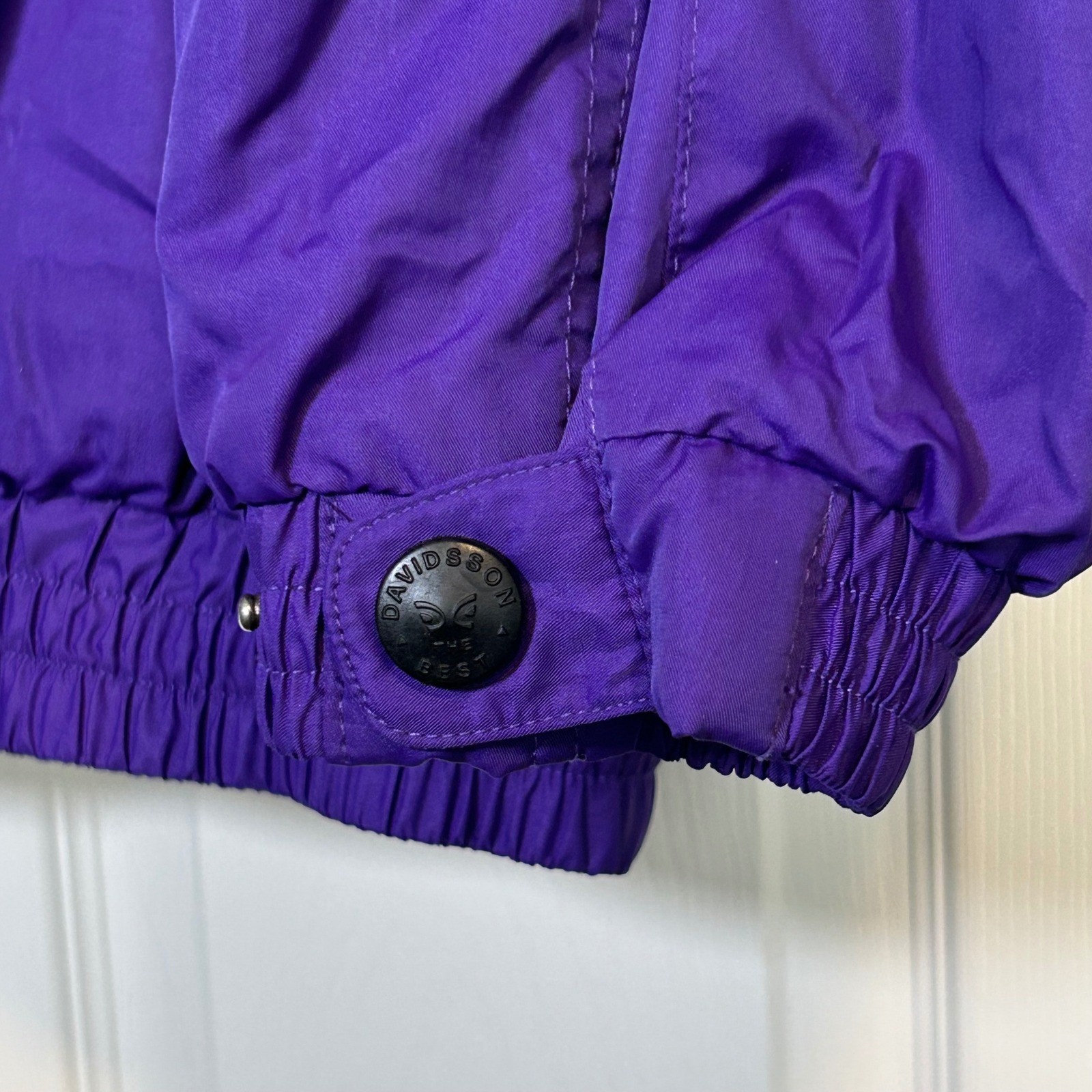 Vintage Davidsson USA Ski Jacket Womens XS Neon Colorblock Pullover 80s 90s