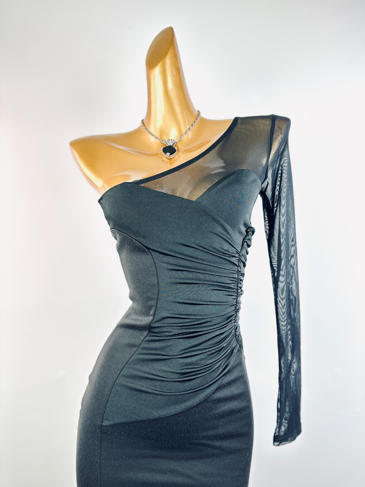 Vintage vtg 90s y2k black goth mini party cocktail dress