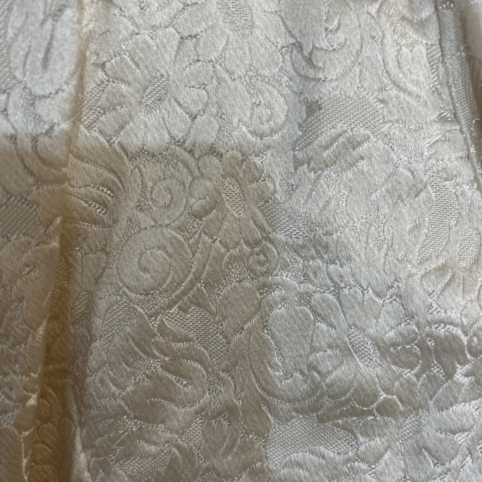 GORGEOUS Vintage Lined Handmade Silk Dress , Jacket /Cape & Shawl XS Ivory