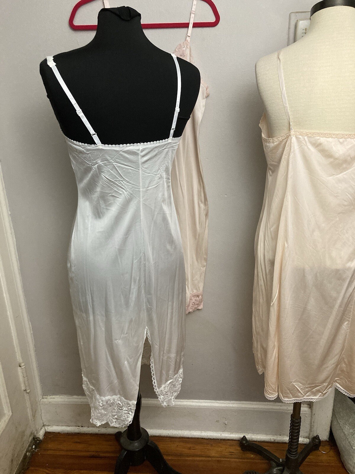 Vintage Nylon Full Slips Lot 36 36L Long Regular Wondermaid Vanity Fair