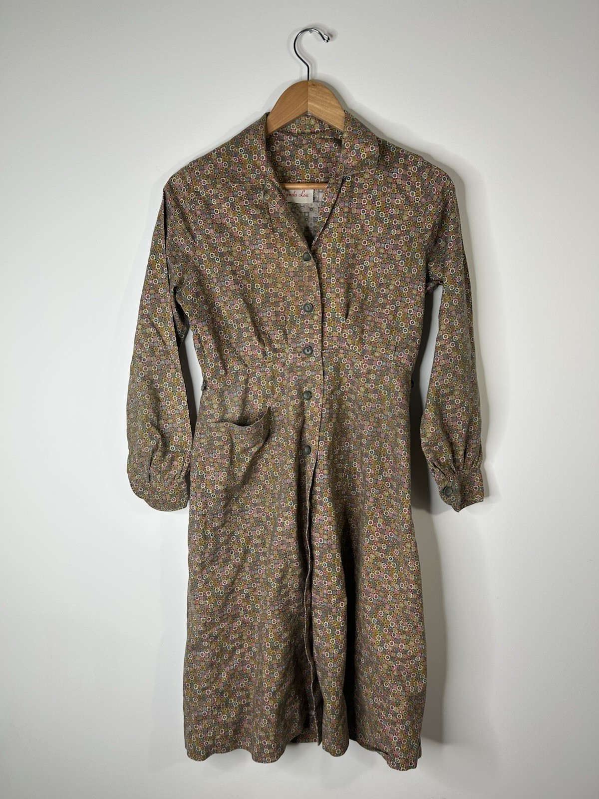 Vintage 1960’s Dress Women’s Multicolor Pattern Aline Fit Flare Everyday Causal